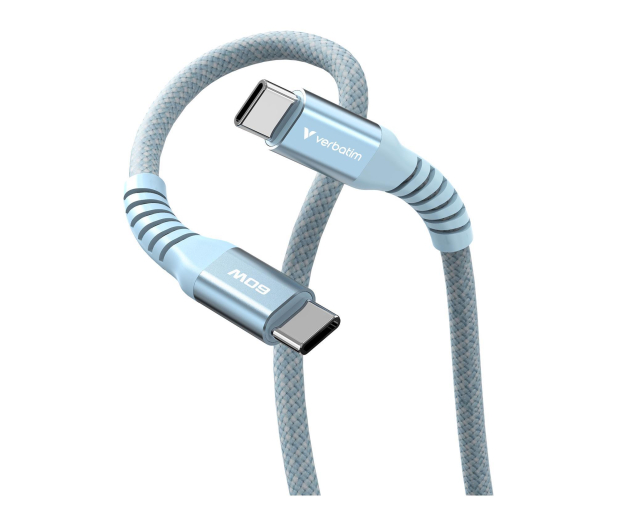 Verbatim Sync & Charge USB-C to USB-C 60W Magnetic 120 cm - Blue - 1340233 - zdjęcie 2